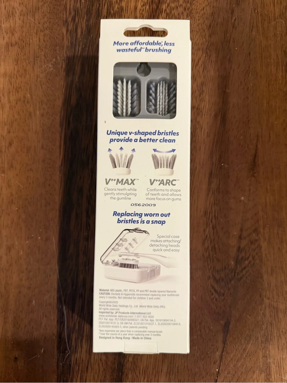 V-Eco Toothbrush Set — Pink, Black, Purple, Cream